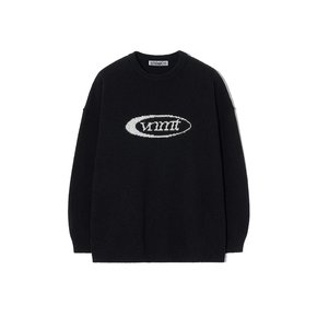 Sport logo jacquard knit_black