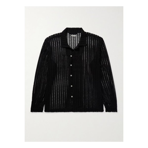 보디 미앤더링 캠프 칼라 코튼 레이스 셔츠 1647597326794158