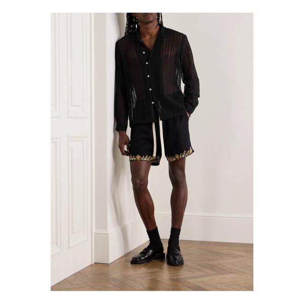 보디 미앤더링 캠프 칼라 코튼 레이스 셔츠 1647597326794158