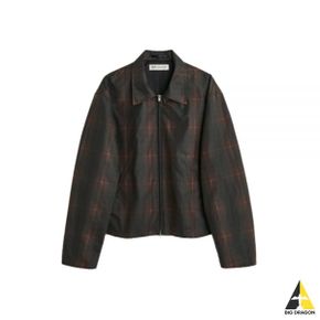 MINI JACKET HUNTER 헌터brown Tartan (M4231MHT) (미니 자켓)