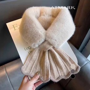ATMARK 퍼물결고리머플러_AA59MF010G