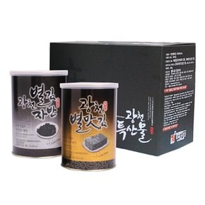 [명절 후 순차배송][작심밀도]별맛 광천캔김 혼합세트 소3호 / 캔김1개.캔자반1개