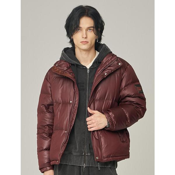 [시흥점] 에센셜 덕다운 숏패딩 브라운 SDUJDFO07BRW