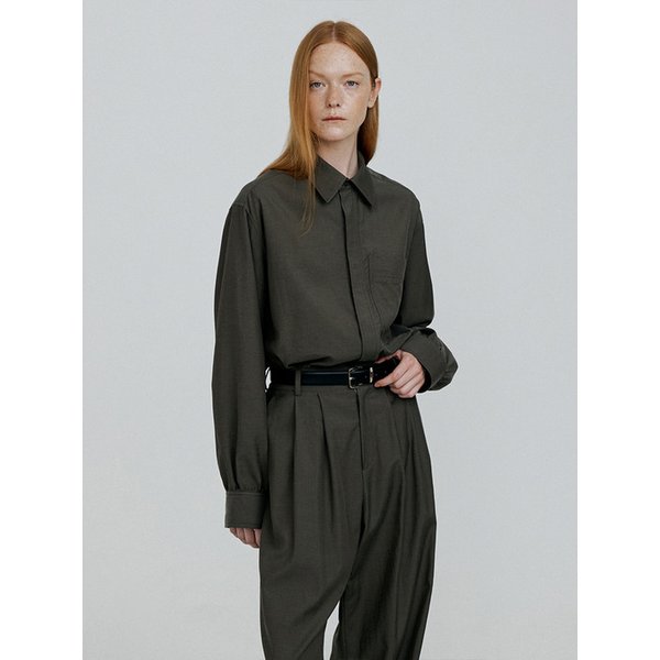 CHIC loose fit shirts [khaki grey]