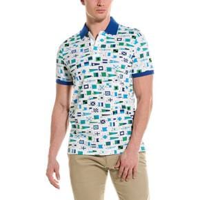 4707543 Brooks Brothers Nautical Print Slim Fit Polo Shirt