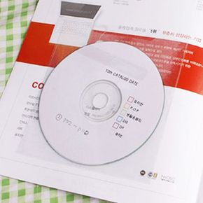 CD 보관용 포켓 사무 용품 투명 포스트 커버 바인더 X ( 2매입 )