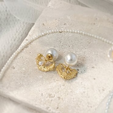 구베 [트와이스 미나 착용/GOOBE] OWRAH PEARL EARRING