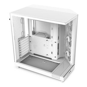 NZXT H6 Flow White 120mm ATX PC CC-H61FW-01 CS8790 2면 울트라 클리어 강화 유리 패널 채용