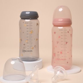 컬러 PP 슬림 노꼭지젖병 240ml 병원용젖병 / 조리원젖병 / 노꼭지 / 슬림형젖병 / 배앓이예방젖병
