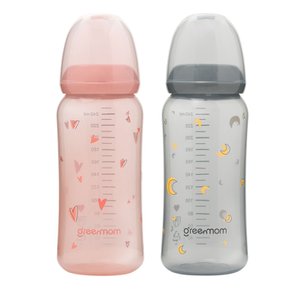 컬러 PP 슬림 노꼭지젖병 240ml 병원용젖병 / 조리원젖병 / 노꼭지 / 슬림형젖병 / 배앓이예방젖병