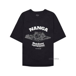 [난가] SS25 남성 드라이 믹스 티셔츠 N2500 1M514 A BLK _EMT