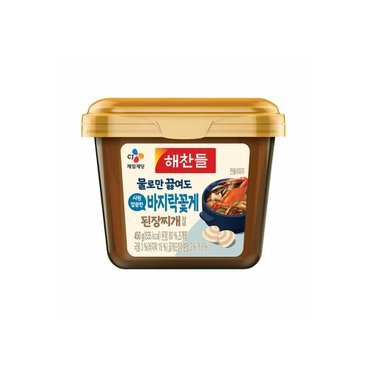  CJ 해찬들 그대로 바지락꽃게  끓여먹는 된장찌개양념 450g 2개