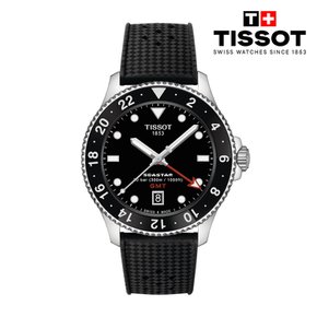 [본사직영] [NEW] 씨스타 1000 쿼츠 GMT 블랙 (러버) 40MM T120.852.17.051.00