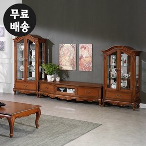 몬테 엔틱 마호가니 원목 거실장 세트 명품 수입 tv장 테이블 티브이 다이(3500)