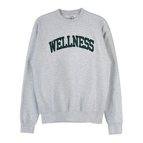 [라벨루쏘] [스포티앤리치] 여성 웰니스 부클 스웨트셔츠 WELLNESS BOUCLE CREWNECK HEATHER GRAY FOREST