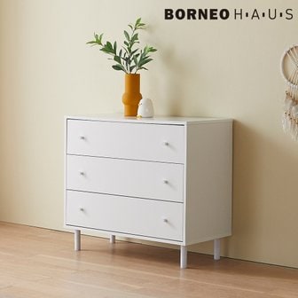 보루네오하우스 보루네오 엘리브 화이트니스 800 3단 3칸 화이트 서랍장 pn457
