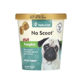 NaturVet 노 스쿠트 플러스 펌킨 반려견용 60소프트츄 60개 180g