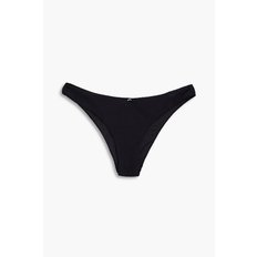 Chiara stretch-seersucker low-rise bikini briefs 블랙 1647597298366883