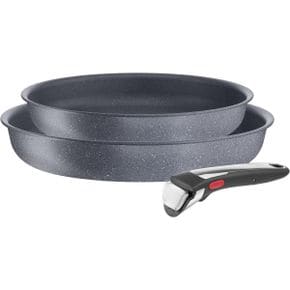 독일 테팔 냄비 Tefal Ingenio Natural On Cookware 3-Piece Stackable Non-Stick Induction L76