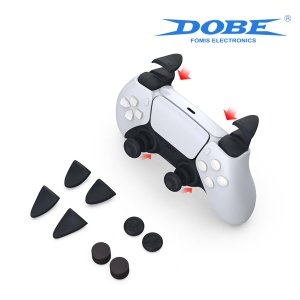 BOB DOBE 플레이스테이션5 듀얼센스(플스4 듀얼쇼크 호환) 트리거 버튼 스틱캡