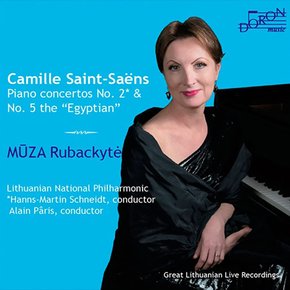 CAMILLE SAINT-SAENS - PIANO CONCERTOS NOS.2 & 5 ‘EGYPTIAN’ / MUZA RUBACKYTE 생상스: 피아