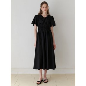 Due shirring dress (black)