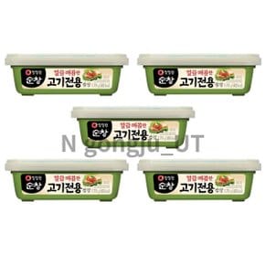 청정원 순창 캠핑 깔끔매콤한 고기전용 쌈장 170g 5개