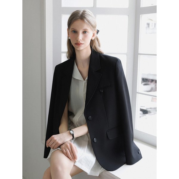 클래식 테일러드 보이핏 블레이저 자켓_3color