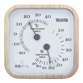 일본 타니타 도계 습도계 Tanita TT570NA Thermometer/Hygrometer Natural 1561100