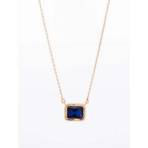 SINGLE SAPPHIRE NECKLACE GOLD 싱글 사파이어 목걸이 골드