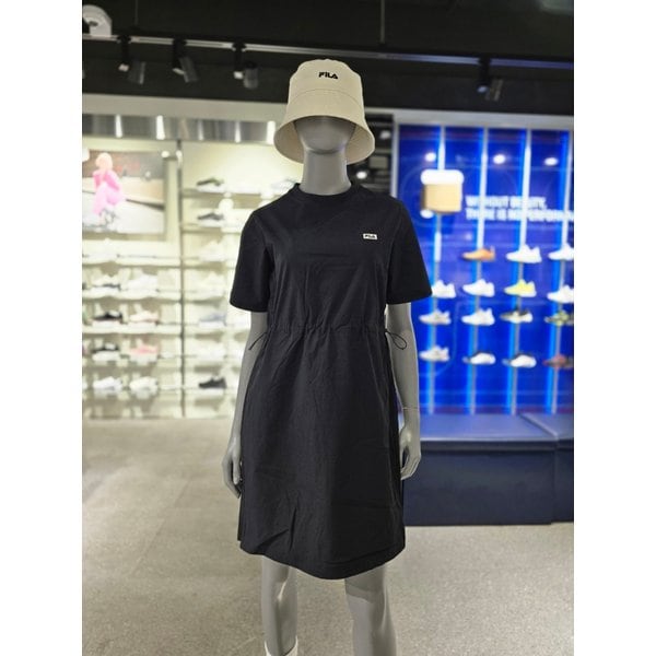[파주점] 여성 에센셜 허리스트링 우븐원피스(FS2OPG2152F-BLK)