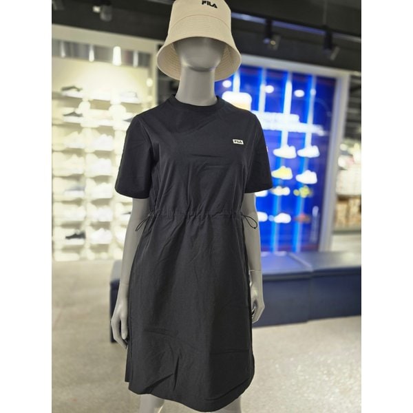 [파주점] 여성 에센셜 허리스트링 우븐원피스(FS2OPG2152F-BLK)