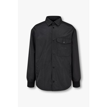 ARMANI EXCHANGE 남성 스냅 버튼 폴리 셔츠 자켓( A414310023)  블랙