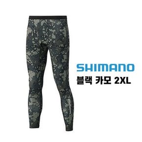 시마노 선 프로텍션 레깅스/블랙 위드 카모 2XL