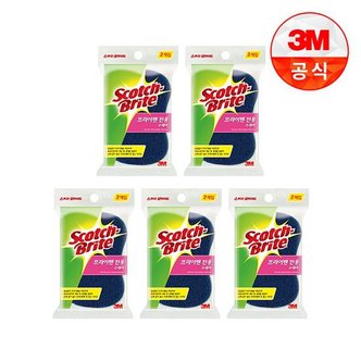 3M 후라이팬 전용 수세미 2입흠집방지용 5개세트