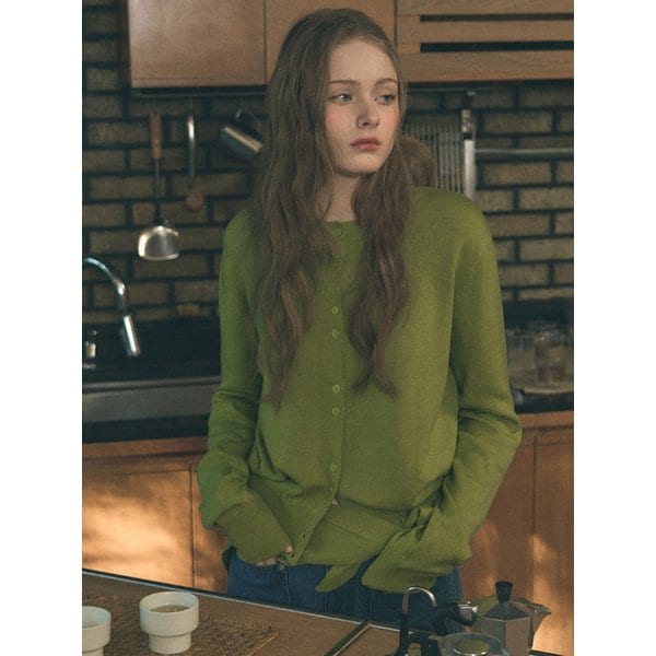 컴포트 라운드 니트 가디건 (커치프 세트) [5COLORS]