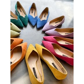 V-suede flat shoes_7color OUD20114