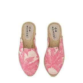 23SS 마네비 뮬/슬리퍼 G47M0COTTONJACQUARDPINKCREAM Pink