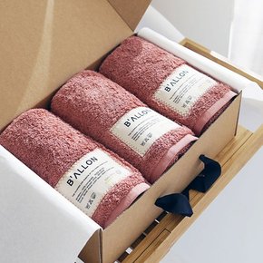 발론 타월 호텔수건 페이스 타올 210g 코마 40수 3p 선물세트(5 color)