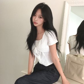 [26 S/S] 스퀘어넥 셋업 블라우스 ITQ7ZBL500