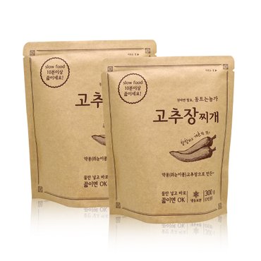 강원6차산업 [정선 동트는농가]국산 태양초와 약콩으로 만든 고추장찌개(300g/3인분)x 2봉