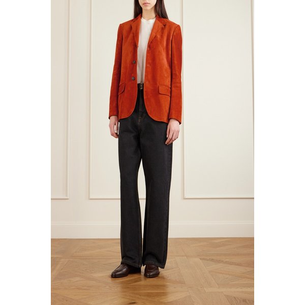 노릭 패널 스웨이드 블레이저 46376663162909532