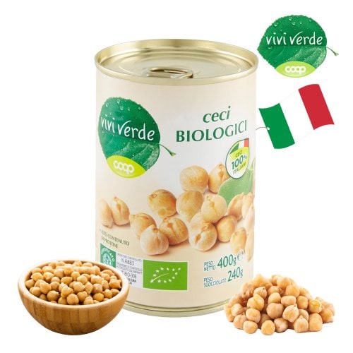 COOP 비비베르데 이탈리아 유기농 병아리콩(칙피) 400g 무첨가물 Non GMO