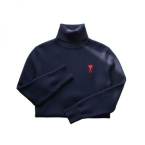 아미 26FW 울 드 꾀흐 터틀 넥 스웨터 (FKS827 001 414)