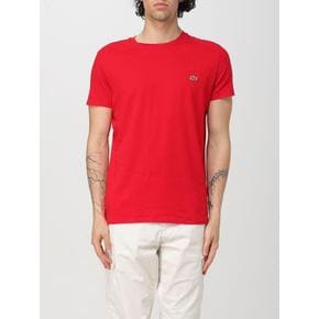 26SS 라코스테 피마 코튼 저지 크루넥 티셔츠 TH6709240 RED DOM