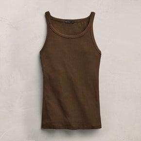 여성 리브드 하이넥 카미 나시
