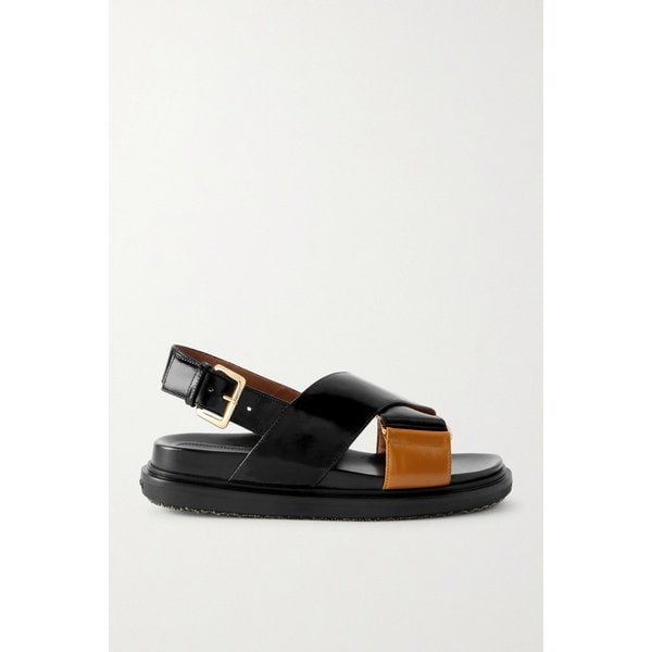 푸스베트 투톤 가죽 슬링백 샌들 46376663162975060