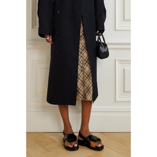 푸스베트 투톤 가죽 슬링백 샌들 46376663162975060