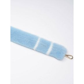 STRIPE MINK STRAP / LIGHT BLUE