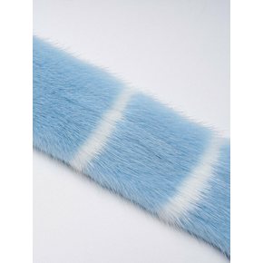 STRIPE MINK STRAP / LIGHT BLUE